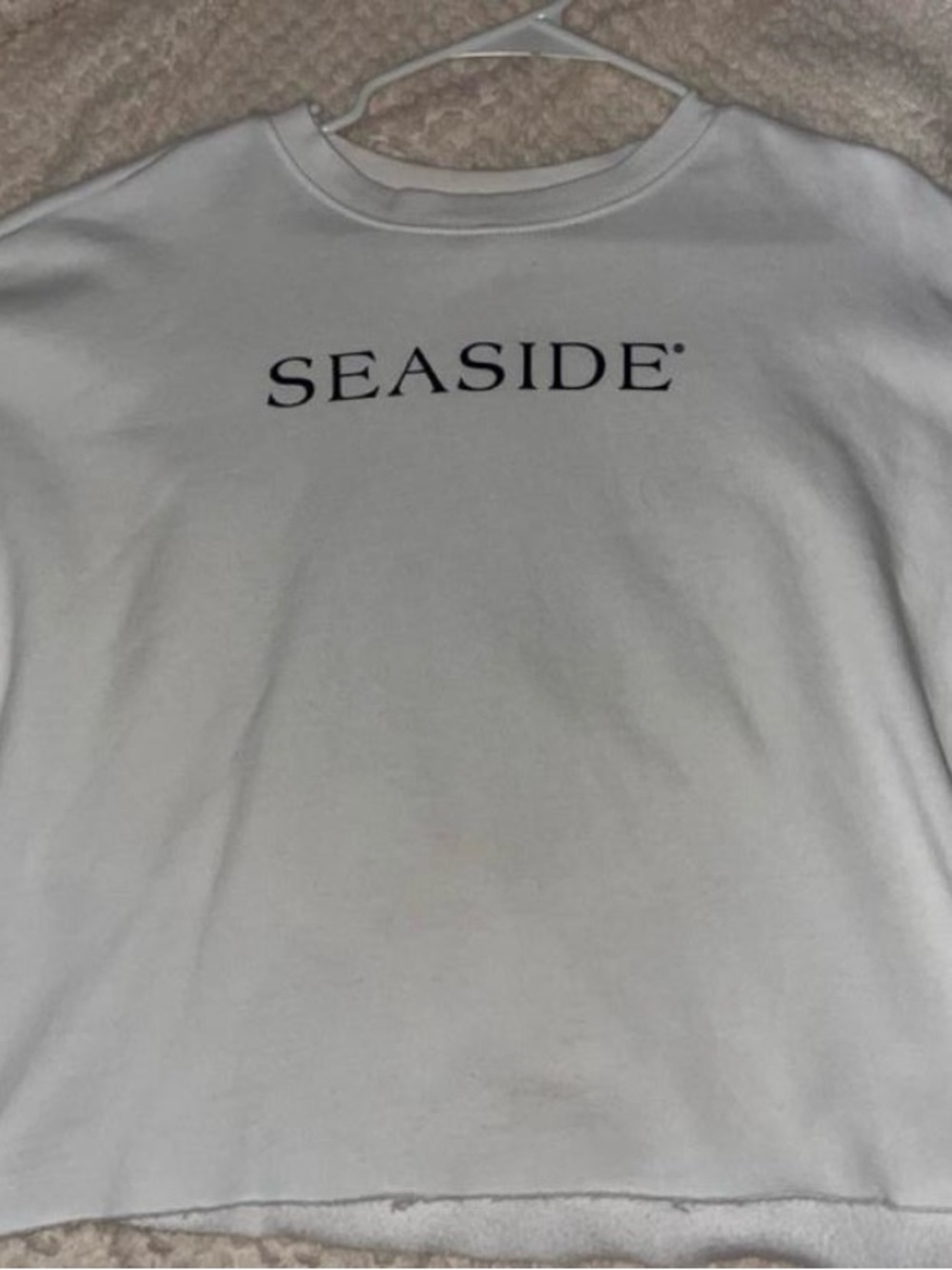 Charles River Apparel White 'SEASIDE' Graphic Crewneck
